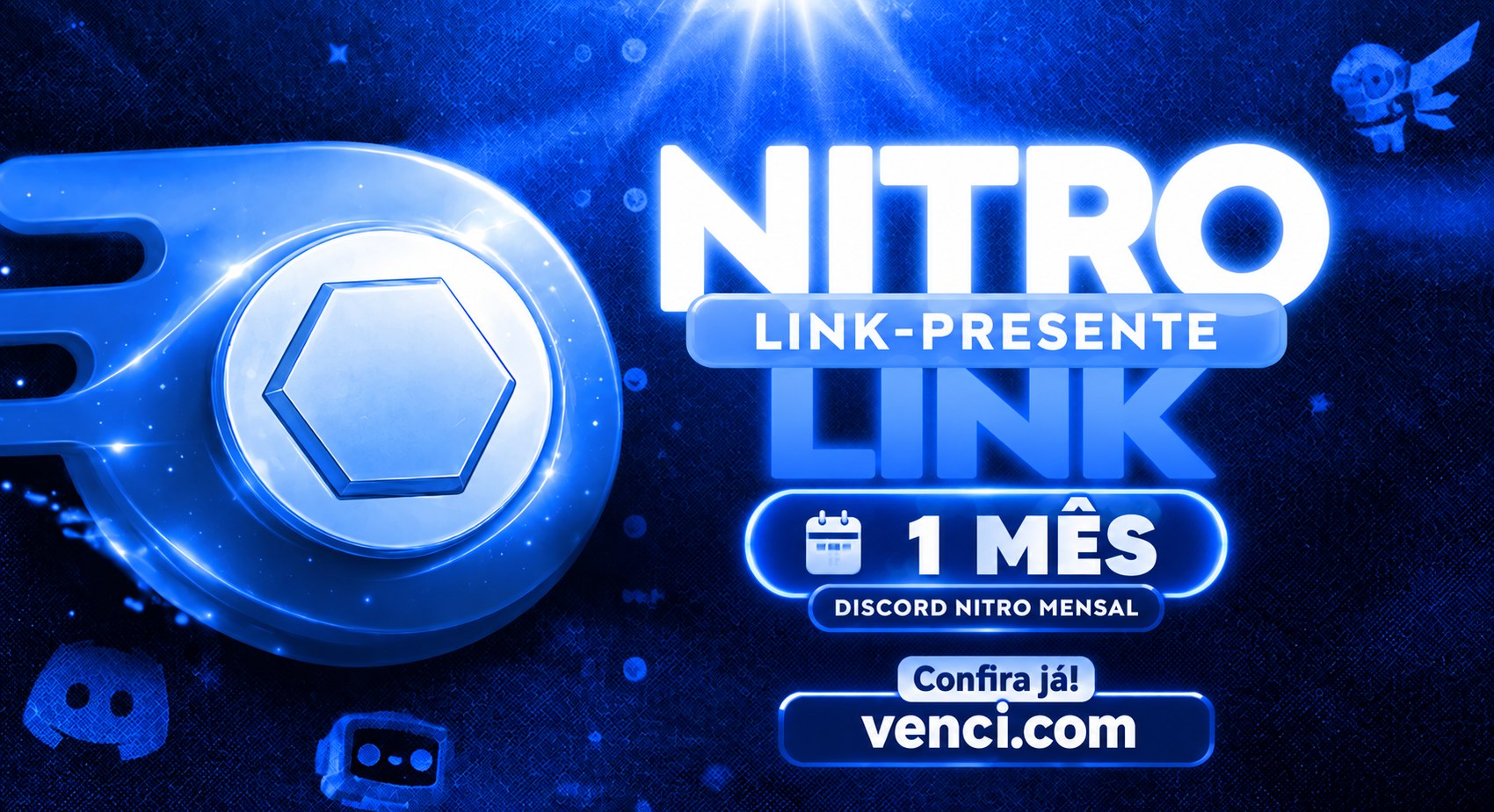 Arte do presente Discord Nitro da Venci