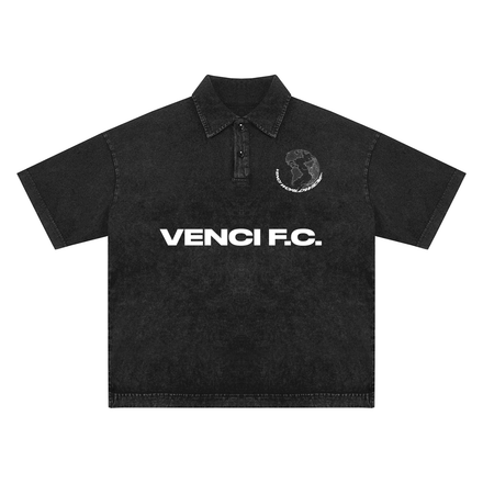 Heavyweight Snow-Washed Polo T-Shirt